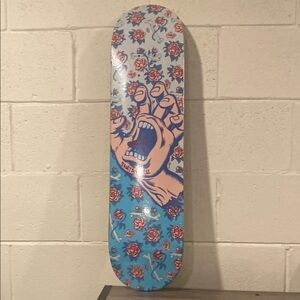 Santa Cruz Skateboard Deck with Floral Design